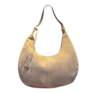 Genicci Large Suede Shoulder Bag